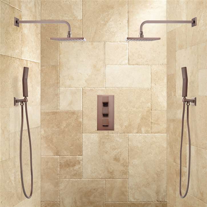 Fontana Couple Showering System in Oil Rubbed Bronze