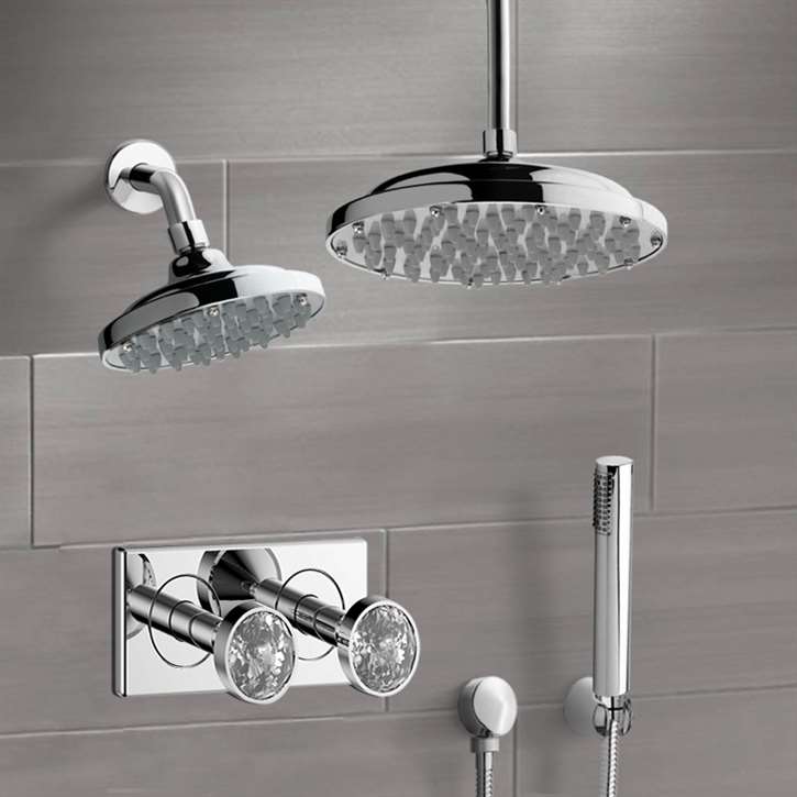 Fontana Couple Showering System Dual Showers with Handshower