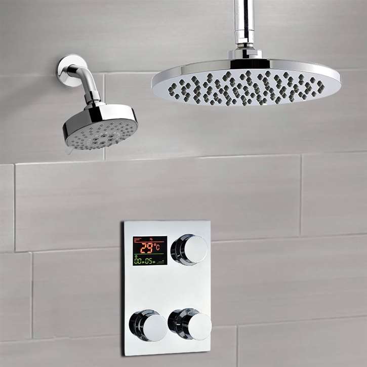 Fontana Couple Showering Fontana Dual Showers Jet Spray System