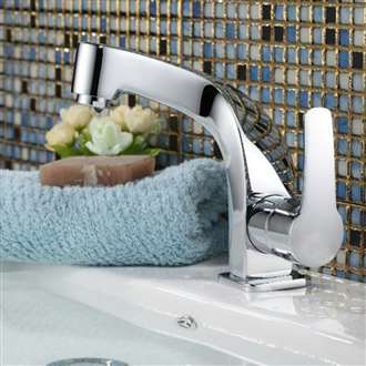 Besancon Deck Mount Chrome Single Handle Bathroom Faucet