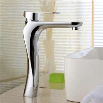 Rovigo Solid Brass Single Handle Chrome Bathroom Faucet