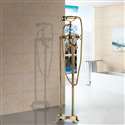 Fontana Le Havre Gold Floor Standing Telephone Style Bath Shower Faucet