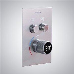 Fontana Midland Two Functions Digital Chrome Thermostatic Shower Mixer