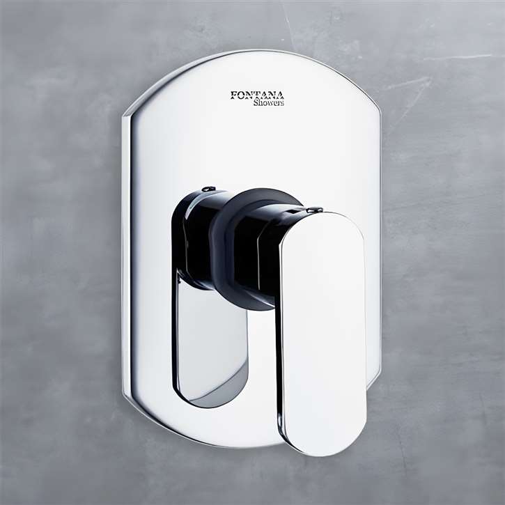 Fontana Lima Matte White Solid Brass In Wall Mixer Control Valve for Fontana Shower Control Valve In Wall Shower Set