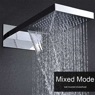 Fontana Geneva Wall Mounted Stainless Steel Chrome Polished Bathroom Shower Head with Embedded Box