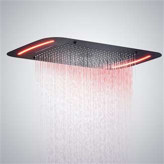 Fontana Le Havre 71x43 cm Large Bathroom Shower Head With LED Touch Panel Controlled
