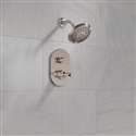 FontanaShowers Brushed Nickel Rainfall Shower Set