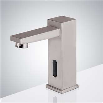 Fontana Verona Cold & Hot Brushed Nickel Finish Touchless Bathroom Faucet