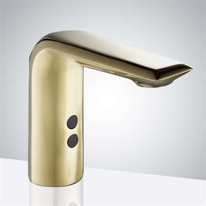 Fontana Commercial Touchless Automatic Brushed Gold Finish Sensor Faucet