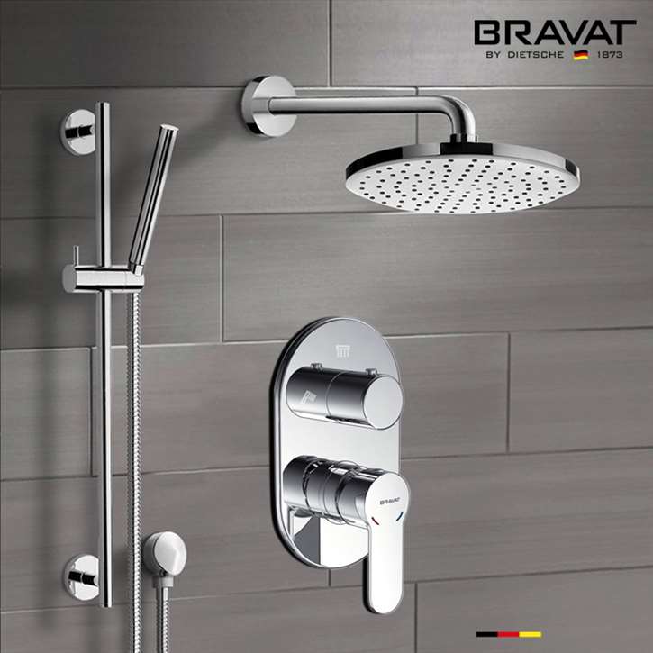 FontanaShowers Chrome Rainfall Shower Set