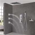 FontanaShowers Brushed Nickel Rainfall Shower Set