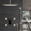 FontanaShowers Brushed Nickel Rainfall Shower Set