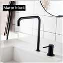 Fontana Basin Faucet Kitchen Sink Faucet Matte Black Hot Cold Water Mixer Tap