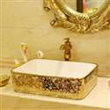 Trieste MosaicGold Rectangular Bathroom Sink