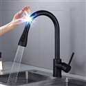 Black Touch Kitchen Faucet Luxury Pull Out Sprayer