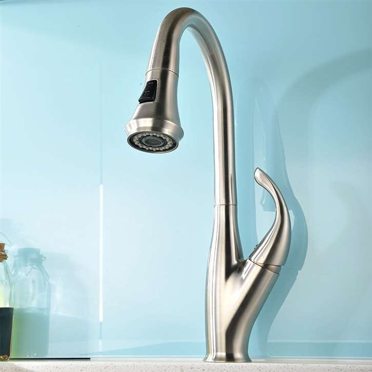 Moa Brushed Nickel Kitchen Sink Faucet || Bath And Body Moa