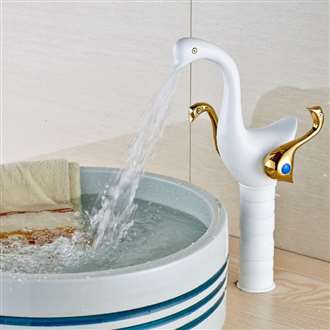 Palazzo Swan Deck Mounted Bathroom Faucet