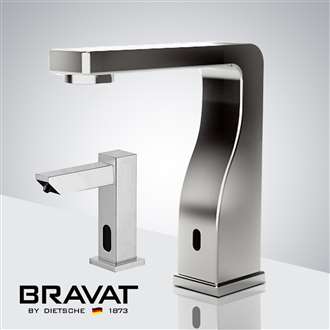 Fontana Carpi Chrome Touchless Automatic Commercial Sensor Faucet & Automatic Touchless Soap Dispenser