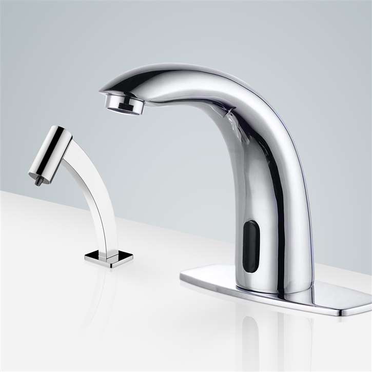 Fontana Touchless Bathroom Commercial Motion  Sensor Faucet And Automatic Soap Dispenser