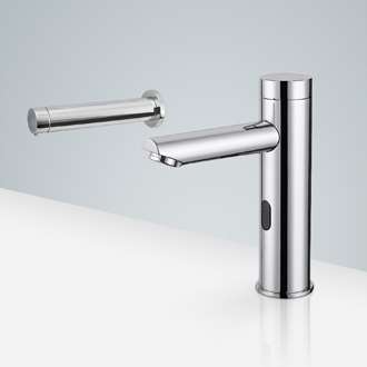 Fontana Freestanding Commercial Motion  Sensor Faucet And Automatic Soap Dispenser