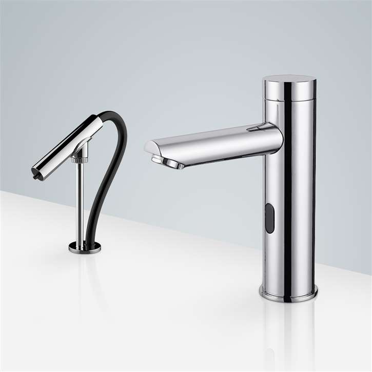 Fontana Touchless Bathroom Commercial Motion  Sensor Faucet And Automatic Soap Dispenser