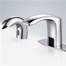 Fontana Freestanding Commercial Motion  Sensor Faucet And Automatic Soap Dispenser