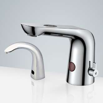 Fontana Freestanding Commercial Motion  Sensor Faucet And Automatic Soap Dispenser