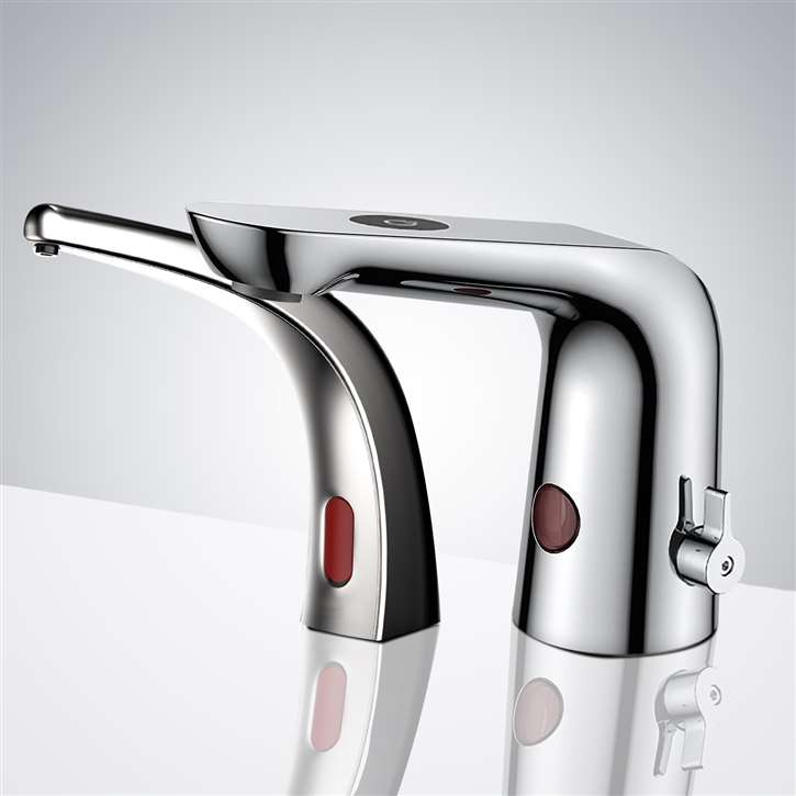 Fontana Freestanding Commercial Motion  Sensor Faucet And Automatic Soap Dispenser