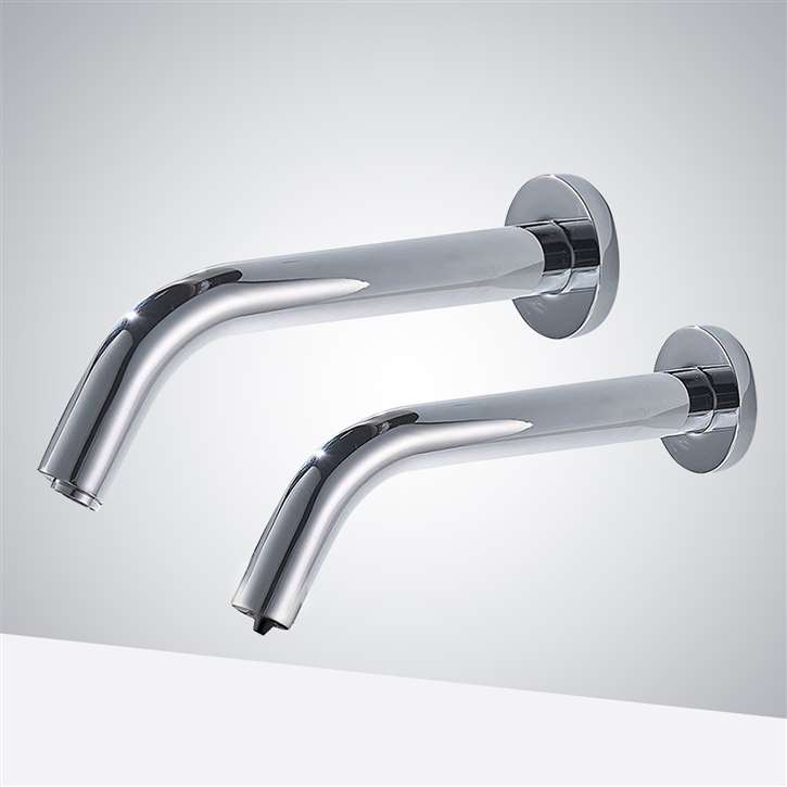 Fontana Dax with Chrome Finish Commercial Touchless Motion Sensor Faucet & Automatic Liquid Soap Dispenser for Restrooms
