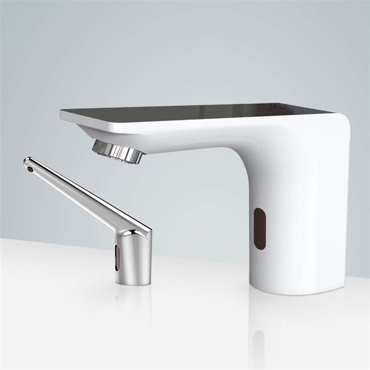 Fontana Valence Electronic Chrome Automatic Motion Sensor Faucet & Automatic Liquid Soap Dispenser for Restrooms