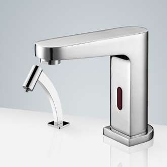 Fontana Freestanding Commercial Motion  Sensor Faucet And Automatic Soap Dispenser