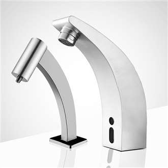 Fontana Cholet Motion Sensor Faucet & Automatic Soap Dispenser for Restrooms in Chrome Finish