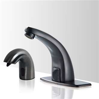 Fontana Melo Motion Sensor Faucet & Automatic Soap Dispenser for Restrooms in Oil Rubbed Bronze