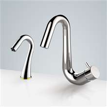 Fontana Creteil Touchless Automatic Commercial Sensor Faucet & Automatic Liquid Soap Dispenser in Chrome
