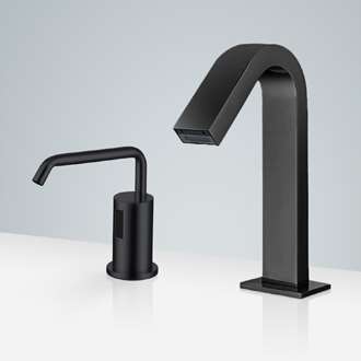 Fontana Freestanding Commercial Motion  Sensor Faucet And Automatic Soap Dispenser