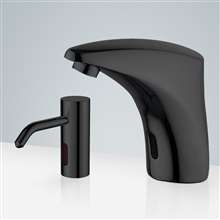 Fontana St. Gallen High-Quality Motion Sensor Faucet & Automatic Soap Dispenser for Restrooms in Dark Oil Rubbed Bronze