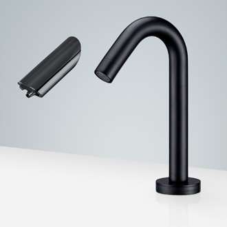 Fontana Dax Matte Black Touchless Commercial Motion Sensor Faucet & Wall Mount Automatic Soap Dispenser for Restrooms