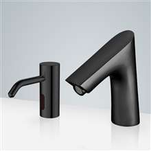 Fontana Freestanding Commercial Motion  Sensor Faucet And Automatic Soap Dispenser