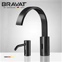 Fontana Dark Oil Rubbed Bronze Commercial Motion Sensor Faucet & Automatic Liquid Foam Soap Dispenser for Restrooms