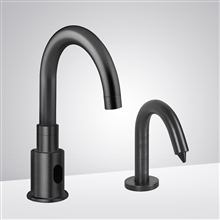 Fontana Freestanding Commercial Motion  Sensor Faucet And Automatic Soap Dispenser