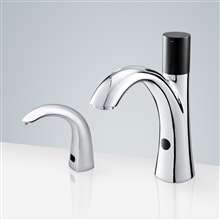 Fontana Freestanding Commercial Motion  Sensor Faucet And Automatic Soap Dispenser