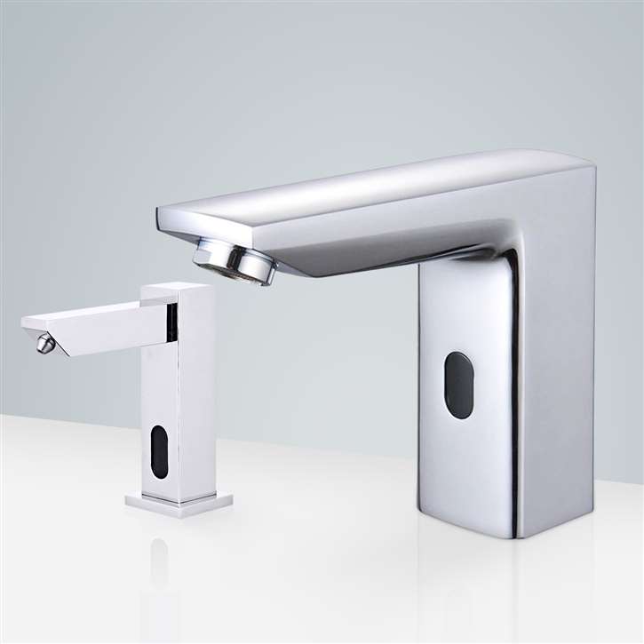 Fontana Bavaria Motion Sensor Faucet & Automatic Soap Dispenser in Chrome