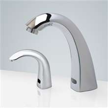 Marsala Motion Sensor Faucet & Automatic Soap Dispenser for Restrooms in Chrome