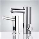 Fontana Touchless Automatic Bathroom Motion Sensor Faucet In Chrome & Automatic Liquid Soap Dispenser