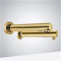 Fontana Venice Brushed Gold Wall Mount Touchless Commercial Automatic Sensor Faucet and Soap Dispenser