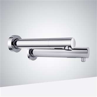 Fontana Venice Chrome Wall Mount Touchless Commercial Automatic Sensor Faucet and Soap Dispenser