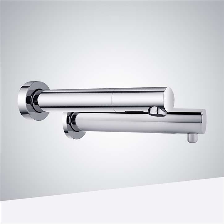 Fontana Venice Chrome Wall Mount Touchless Commercial Automatic Sensor Faucet and Soap Dispenser