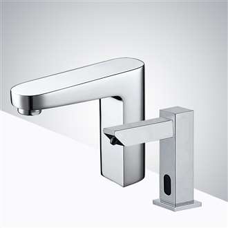 Fontana Windowless Capacitive Commercial Automatic Touch Motion Sensor Faucet with Matching Soap Dispenser