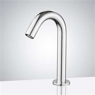 Fontana Dax Stainless Steel Long Commercial Automatic Sensor Faucet Polished Chrome Finish