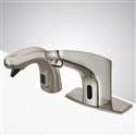 Fontana Sierra Commercial High Quality Brushed Nickel Touchless Automatic Sensor Sink Faucet with Soap Dispenser